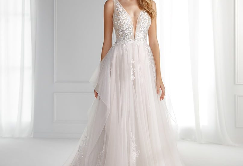 brautatelier ried-nicole milano-pronovias group-au12161-brautkleid-vintage-tuell-glitzer-spitze-vorne-1-min