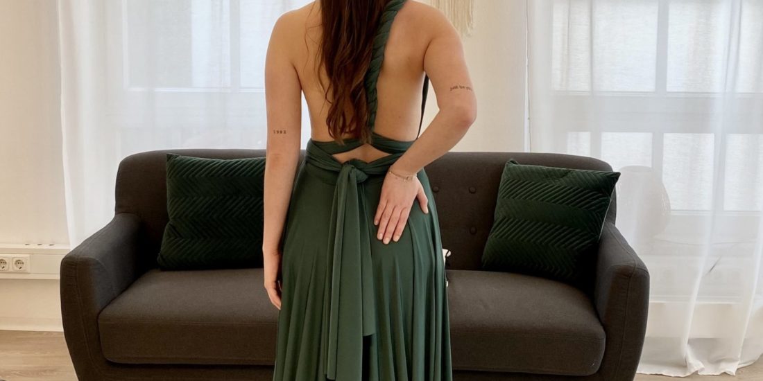 brautatelier ried-brautjungfernkleider-bridesmaids-two birds ny-long dress-smaragd-ruecken-1