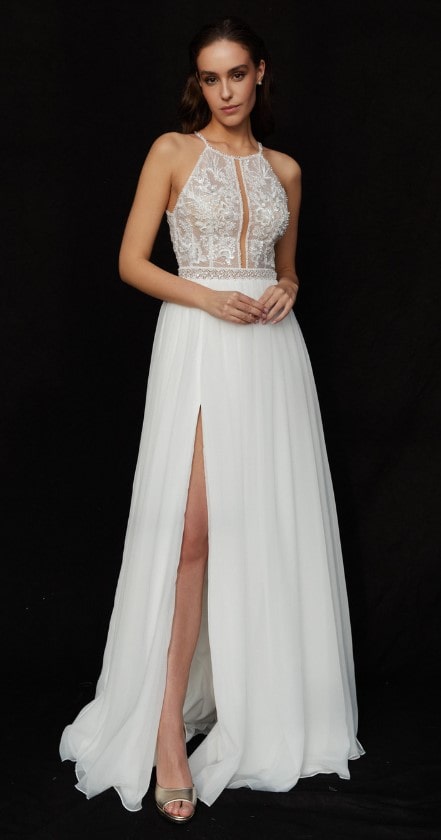 eliana kresa_brautatelier ried_dorio_brautkleid_prinzessin_chiffon_spitze_ivory_vorne_1-min